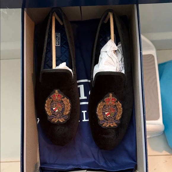 Polo by Ralph ❤️‍🔥Lauren Black Crest Loafers